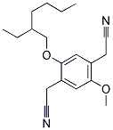 2-METHOXY-5-(2'-ETHYLHEXYLOXY)BENZENE-1,4-DIACETONITRILE 结构式