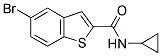 5-BROMO-N-CYCLOPROPYL-1-BENZOTHIOPHENE-2-CARBOXAMIDE 结构式