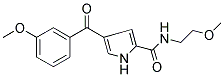 4-(3-METHOXYBENZOYL)-N-(2-METHOXYETHYL)-1H-PYRROLE-2-CARBOXAMIDE 结构式