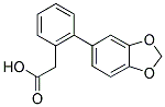 2-Biphenyl-[1,3]dioxol-5-yl-acetic acid 结构式