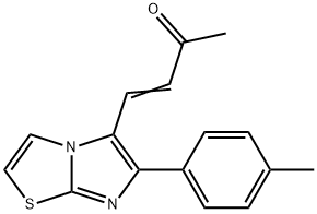 (E)-4-(6-(对甲苯基)咪唑[2,1-B]噻唑-5-基)丁-3-烯-2-酮 结构式