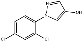 1-(2,4-DICHLOROPHENYL)-1H-PYRAZOL-4-OL 结构式