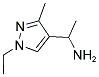 1-(1-ETHYL-3-METHYL-1H-PYRAZOL-4-YL)-ETHYLAMINE 结构式