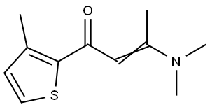 (E)-3-(Dimethylamino)-1-(3-methyl-2-thienyl)-2-buten-1-one 结构式