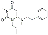 1-Allyl-3-methyl-6-[(2-phenylethyl)amino]pyrimidine-2,4(1H,3H)-dione 结构式