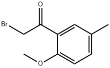 2-BROMO-1-(2-METHOXY-5-METHYL-PHENYL)-ETHANONE 结构式