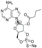 ADENOSINE 3',5'-CYCLIC MONOPHOSPHOROTHIOATE, 2'-O-MONOBUTYRYL-, SP-ISOMER, SODIUM SALT 结构式