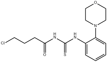 N-(4-CHLOROBUTANOYL)-N'-(2-MORPHOLIN-4-YLPHENYL)THIOUREA 结构式