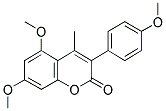 5,7-DIMETHOXY-3-(4'-METHOXYPHENYL)-4-METHYL COUMARIN 结构式