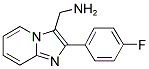 C-[2-(4-FLUORO-PHENYL)-IMIDAZO[1,2-A]PYRIDIN-3-YL]-METHYLAMINE 结构式