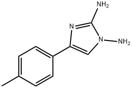 [2-氨基-4-(4-甲基苯基)咪唑基-1-基]胺 结构式