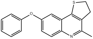 4-METHYL-2,3-DIHYDROTHIENO[3,2-C]QUINOLIN-8-YL PHENYL ETHER 结构式