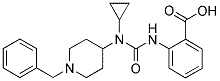 2-[3-(1-BENZYLPIPERIDIN-4-YL)-3-CYCLOPROPYLUREIDO]BENZOIC ACID 结构式