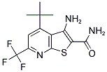 3-AMINO-4-TERT-BUTYL-6-TRIFLUOROMETHYL-THIENO[2,3-B]PYRIDINE-2-CARBOXYLIC ACID AMIDE 结构式