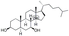 5-ALPHA-CHOLESTAN-3-BETA, 7-BETA-DIOL 结构式