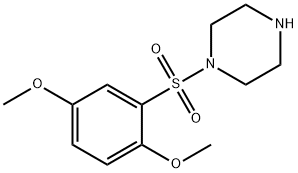 1-(2,5-二甲氧苯基)磺酰基哌嗪 结构式