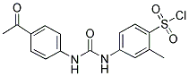 4-[3-(4-Acetyl-phenyl)-ureido]-2-methyl-benzene sulfonyl chloride 结构式