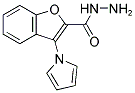 3-(1H-PYRROL-1-YL)-1-BENZOFURAN-2-CARBOHYDRAZIDE 结构式