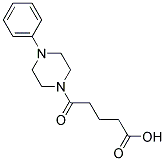 5-OXO-5-(4-PHENYLPIPERAZIN-1-YL)PENTANOIC ACID 结构式