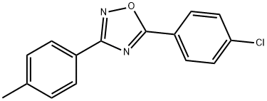 5-(4-CHLOROPHENYL)-3-(4-METHYLPHENYL)-1,2,4-OXADIAZOLE 结构式