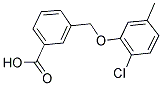 3-[(2-氯-5-甲基苯氧基)甲基]苯甲酸 结构式