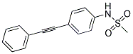 N-[4-(2-PHENYLETHYNYL)PHENYL]METHANESULFONAMIDE 结构式