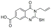 3-ALLYL-2-MERCAPTO-4-OXO-3,4-DIHYDROQUINAZOLINE-7-CARBOXYLIC ACID 结构式