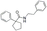 (PHENYLCYCLOPENTYL)-N-(2-PHENYLETHYL)FORMAMIDE 结构式