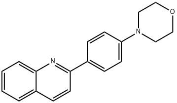 2-(4-MORPHOLINOPHENYL)QUINOLINE 结构式