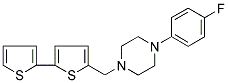 1-(4-FLUOROPHENYL)-4-[(5-(2-THIENYL)-2-THIENYL)METHYL]PIPERAZINE 结构式