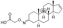 16,(5-ALPHA)-ANDROSTEN-3-ONE-3-CARBOXYMETHYLOXIME : BSA 结构式