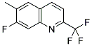 7-FLUORO-6-METHYL-2-(TRIFLUOROMETHYL)QUINOLINE 结构式