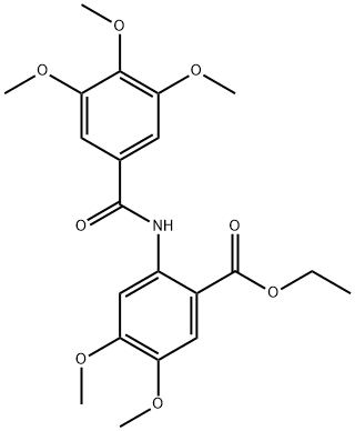 N-(3',4',5'-TRIMETHOXYBENZOYL)-(3,4-DIMETHOXY)ETHYLANTHRANILATE 结构式