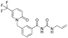 1-[3-(2,4-DIAZA-1,3-DIOXOHEPT-6-EN-1-YL)BENZYL]-5-(TRIFLUOROMETHYL)-2-PYRIDONE 结构式