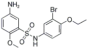 5-AMINO-N-(3-BROMO-4-ETHOXY-PHENYL)-2-METHOXY-BENZENESULFONAMIDE 结构式