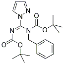 N,N'-BIS(TERT-BUTOXYCARBONYL)-N-BENZYL-1H-PYRAZOLE-1-CARBOXAMIDINE 结构式