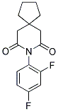 8-(2,4-Difluorophenyl)-8-azaspiro[4.5]decane-7,9-dione 结构式