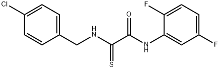 2-[(4-CHLOROBENZYL)AMINO]-N-(2,5-DIFLUOROPHENYL)-2-THIOXOACETAMIDE 结构式