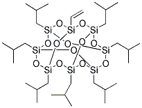 1-VINYL-3,5,7,11,13,15-ISOBUTYLPENTACYCLO-[9.5.1.1(3,9).1(5,15).1(7,13)]OCTASILOXANE 结构式