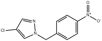 4-氯-1-(4-硝基苄基)-1H-吡唑 结构式