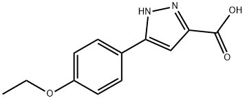 3-(4-ETHOXYPHENYL)-1H-PYRAZOLE-5-CARBOXYLIC ACID 结构式