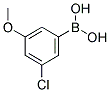 3-氯-5-甲氧基苯硼酸 结构式
