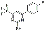 4-(TRIFLUOROMETHYL)-6-(4-FLUOROPHENYL)PYRIMIDINE-2-THIOL 结构式