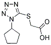 [(1-CYCLOPENTYL-1H-TETRAZOL-5-YL)THIO]ACETIC ACID 结构式