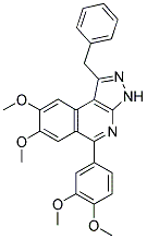 1-BENZYL-5-(3,4-DIMETHOXYPHENYL)-7,8-DIMETHOXY-3H-PYRAZOLO[3,4-C]ISOQUINOLINE 结构式