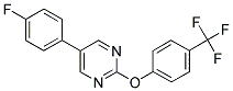 5-(4-FLUOROPHENYL)-2-[4-(TRIFLUOROMETHYL)PHENOXY]PYRIMIDINE 结构式