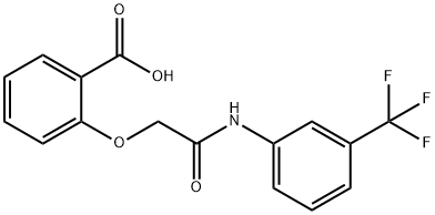 2-[(3-TRIFLUOROMETHYL-PHENYLCARBAMOYL)-METHOXY]-BENZOIC ACID 结构式