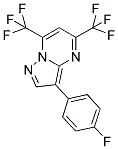 3-(4-FLUOROPHENYL)-5,7-BIS(TRIFLUOROMETHYL)PYRAZOLO[1,5-A]PYRIMIDINE 结构式