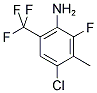 4-CHLORO-2-FLUORO-3-METHYL-6-(TRIFLUOROMETHYL)ANILINE 结构式