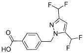 4-(3,5-Bis-difluoromethyl-pyrazol-1-ylmethyl)-benzoic acid 结构式